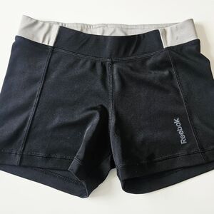 Reebok Women's Black and Gray Shorts
